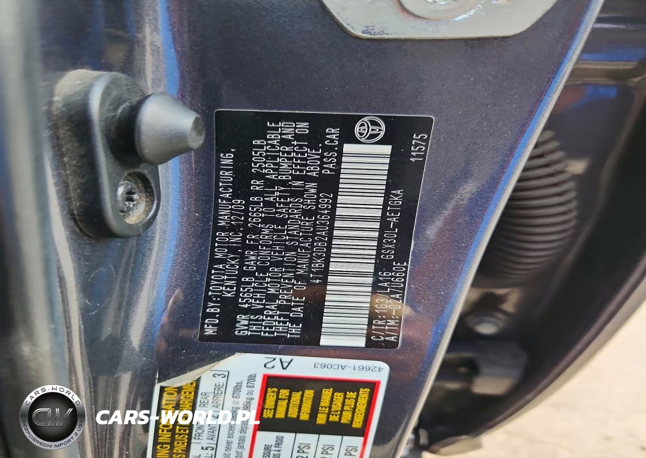 2010 Toyota Avalon Xls VIN:4T1BK3DB2AU364992 - 12