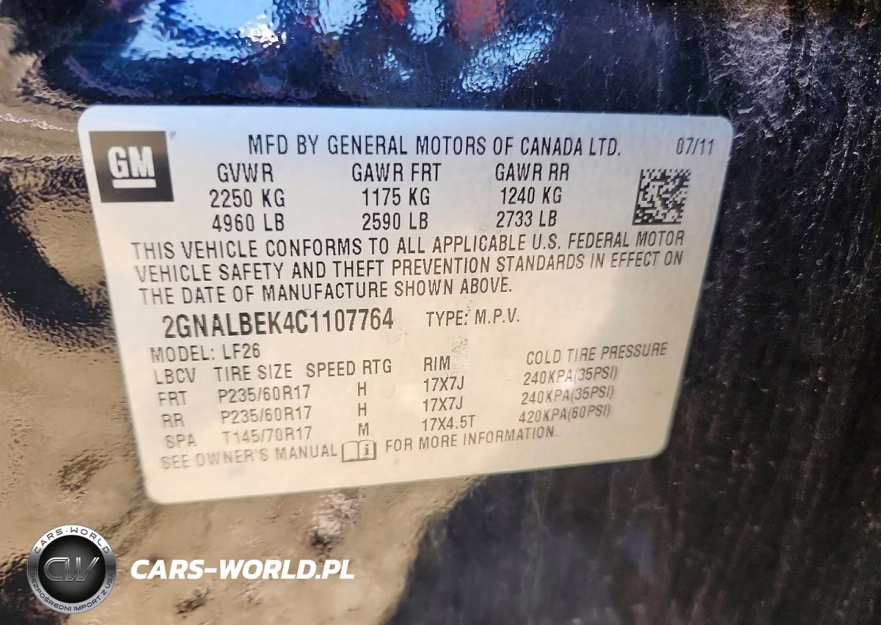 2012 Chevrolet Equinox Ls VIN:2GNALBEK4C1107764 - 13
