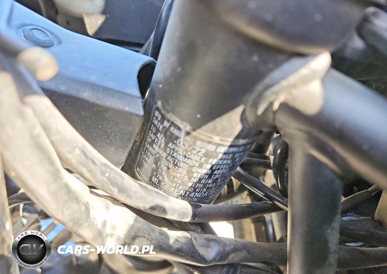 2022 Kawasaki Ex650 N VIN:ML5EXEN14NDA75555 - 9