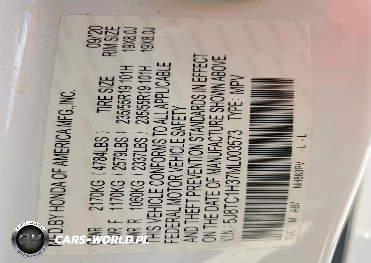 2021 Acura Rdx VIN:5J8TC1H37ML003573 - 13