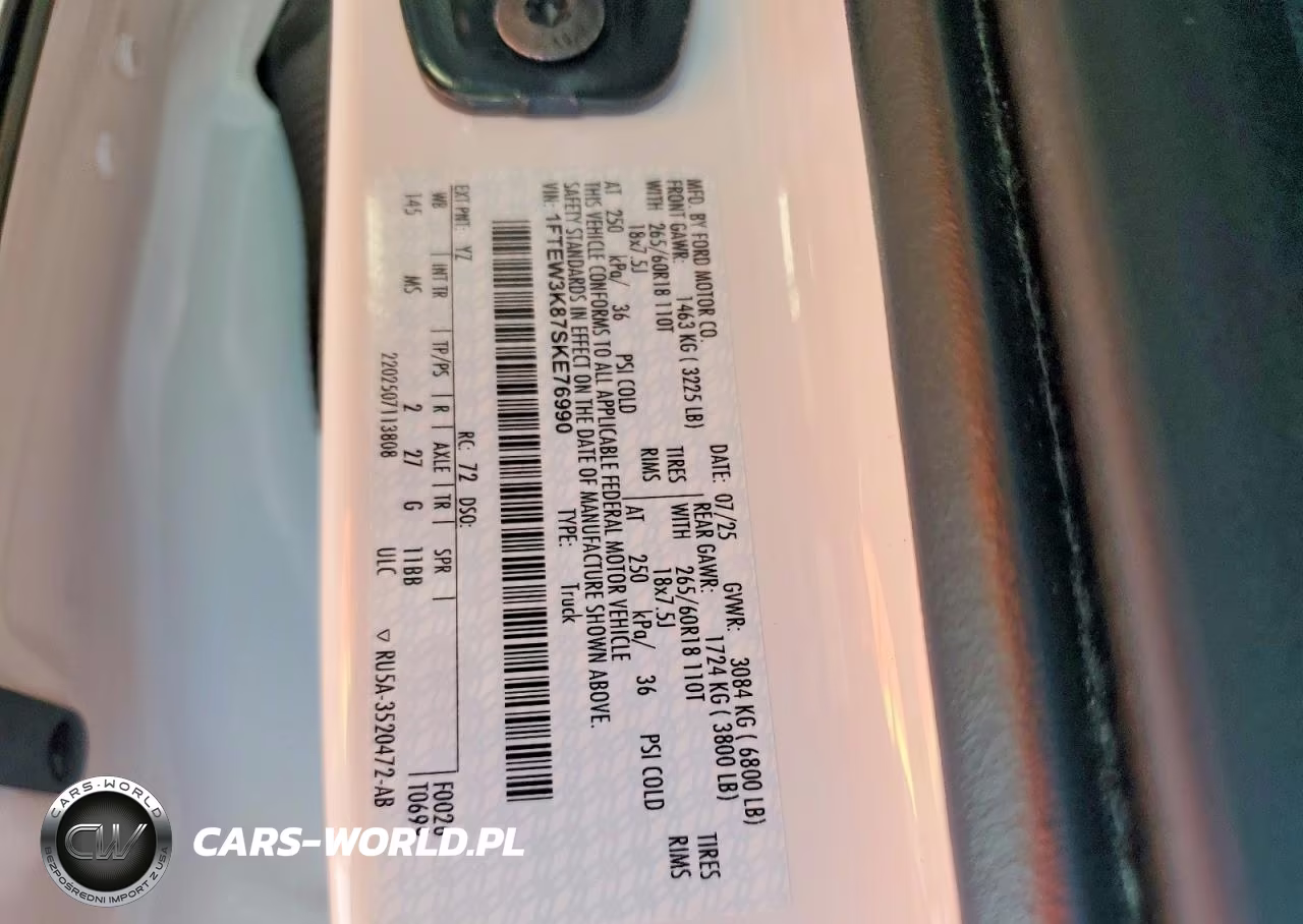2025 Ford F150 Xlt VIN:1FTEW3K87SKE76990 - 13