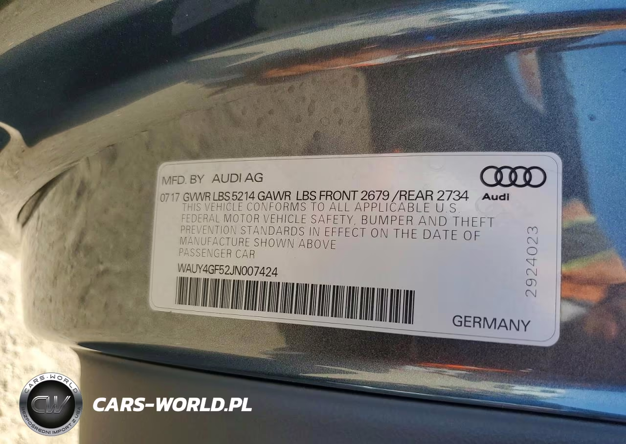 2018 Audi S5 Premium Plus VIN:WAUY4GF52JN007424 - 12