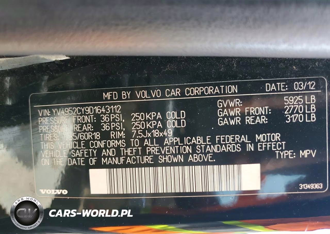 2013 Volvo Xc90 3.2 VIN:YV4952CY9D1643112 - 13