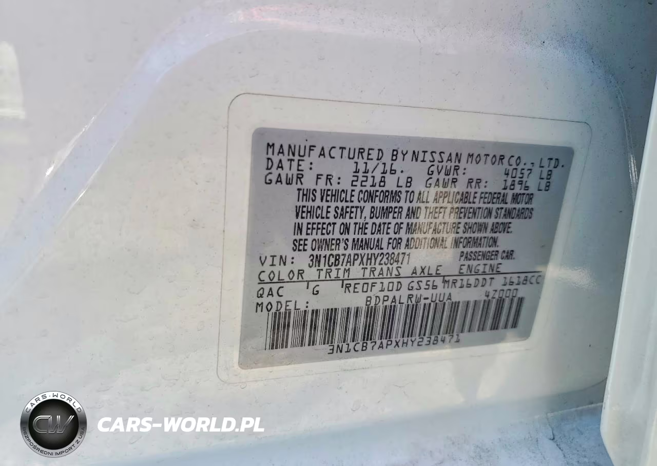 2017 Nissan Sentra Sr Turbo VIN:3N1CB7APXHY238471 - 12