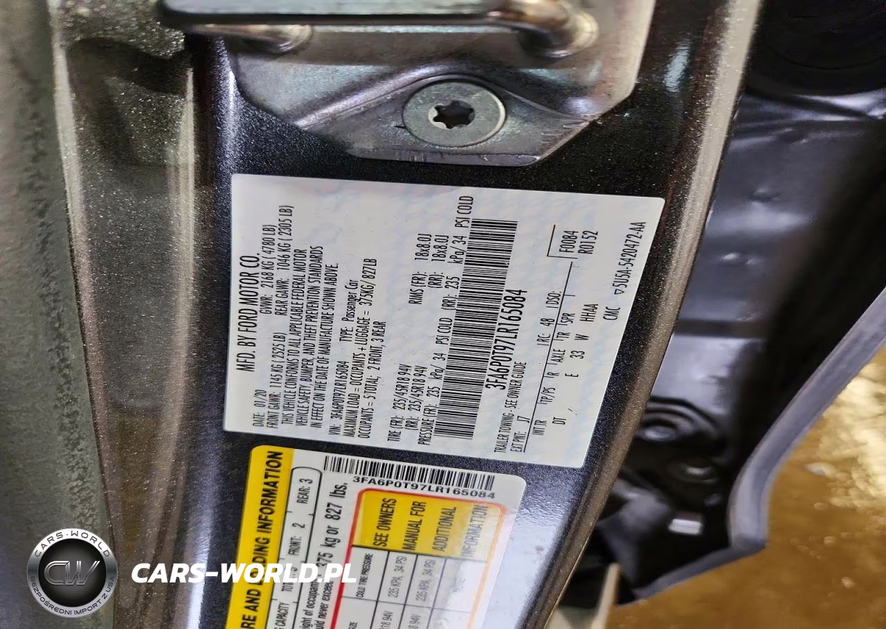 2020 Ford Fusion Se VIN:3FA6P0T97LR165084 - 12