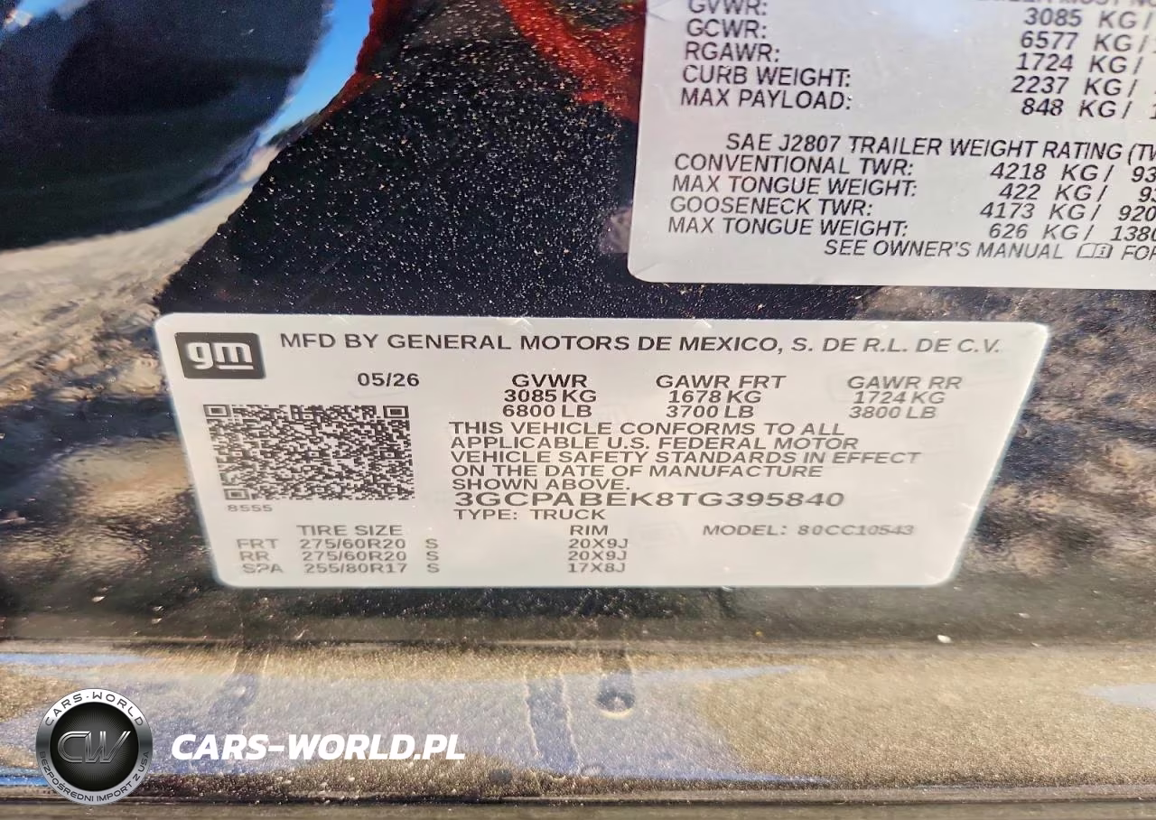 2026 Chevrolet Silverado C1500 Custom VIN:3GCPABEK8TG395840 - 12