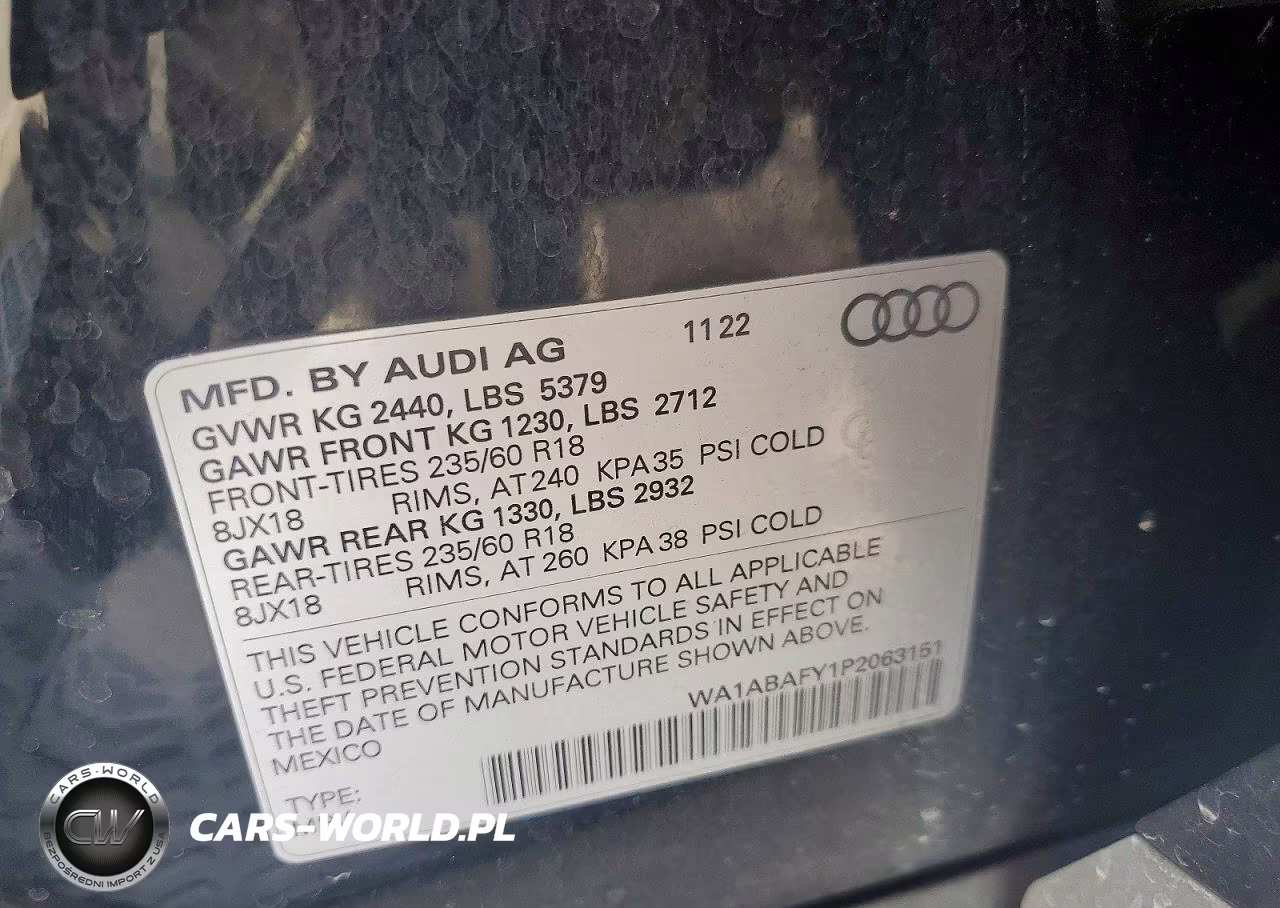 2023 Audi Q5 Premium 40 VIN:WA1ABAFY1P2063151 - 13
