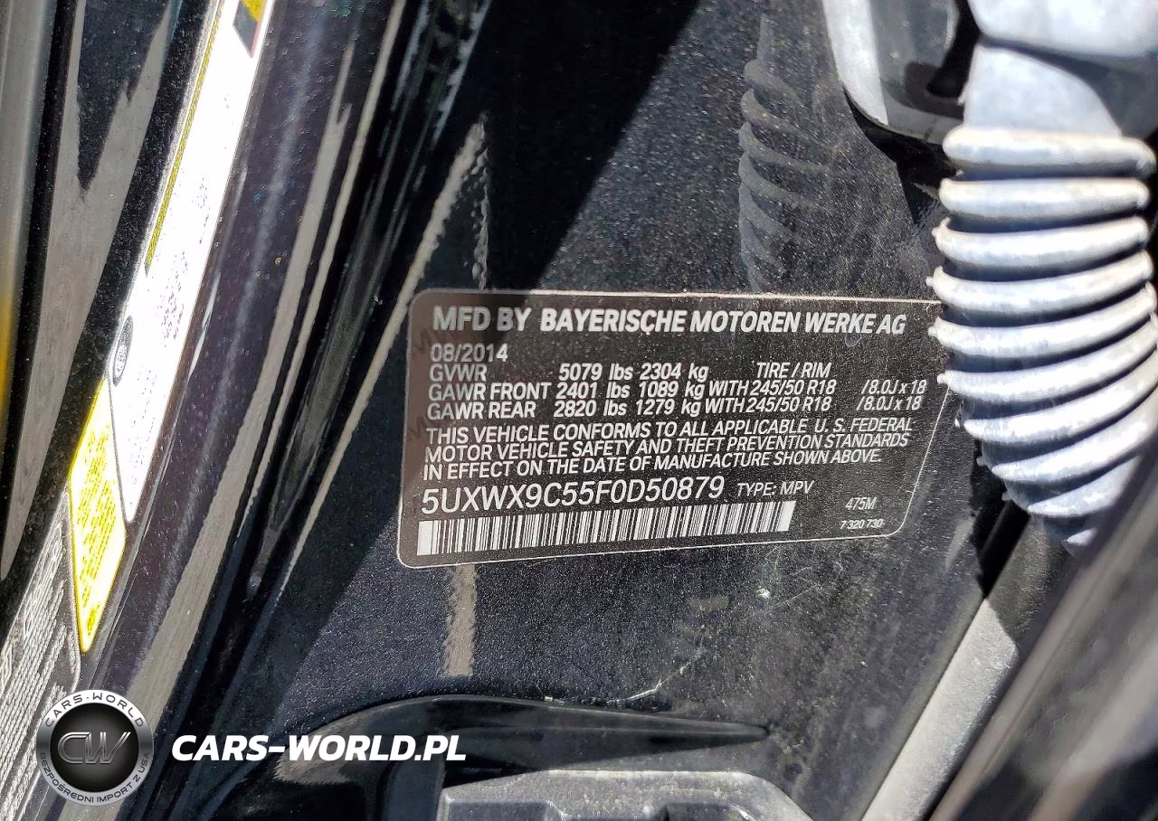 2015 BMW X3 xDrive28I VIN:5UXWX9C55F0D50879 - 13