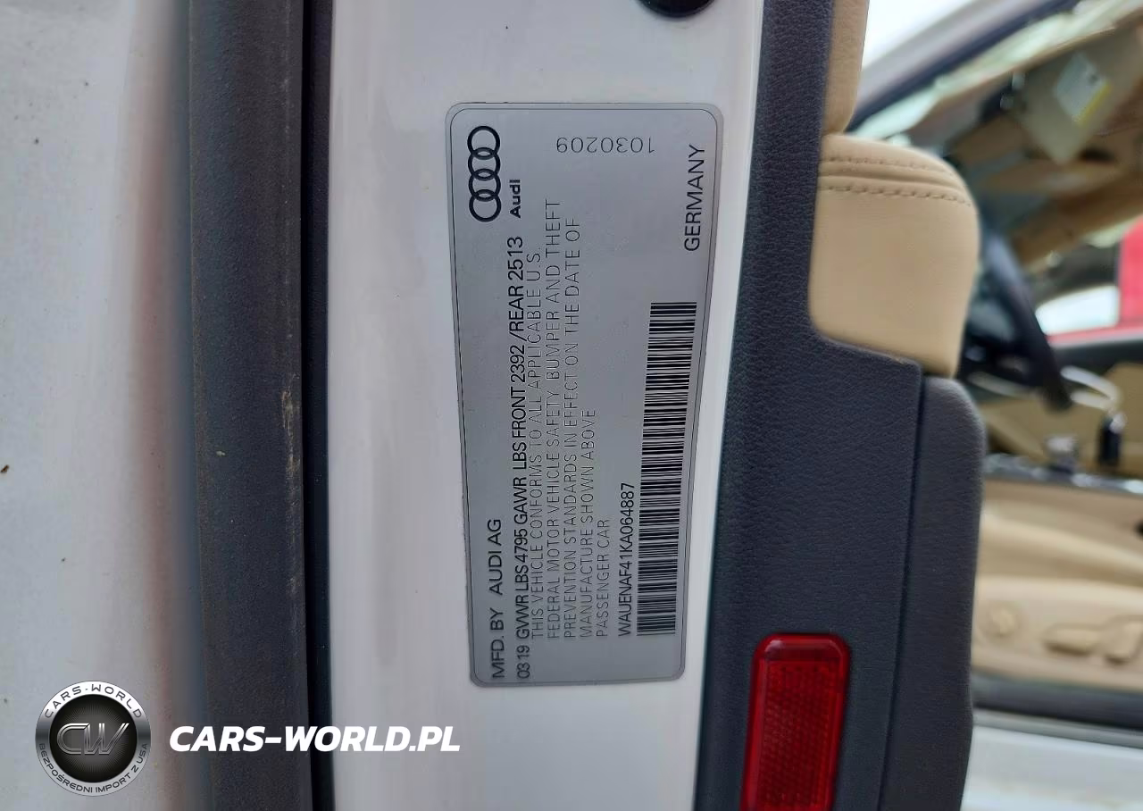 2019 Audi A4 Premium Plus VIN:WAUENAF41KA064887 - 12