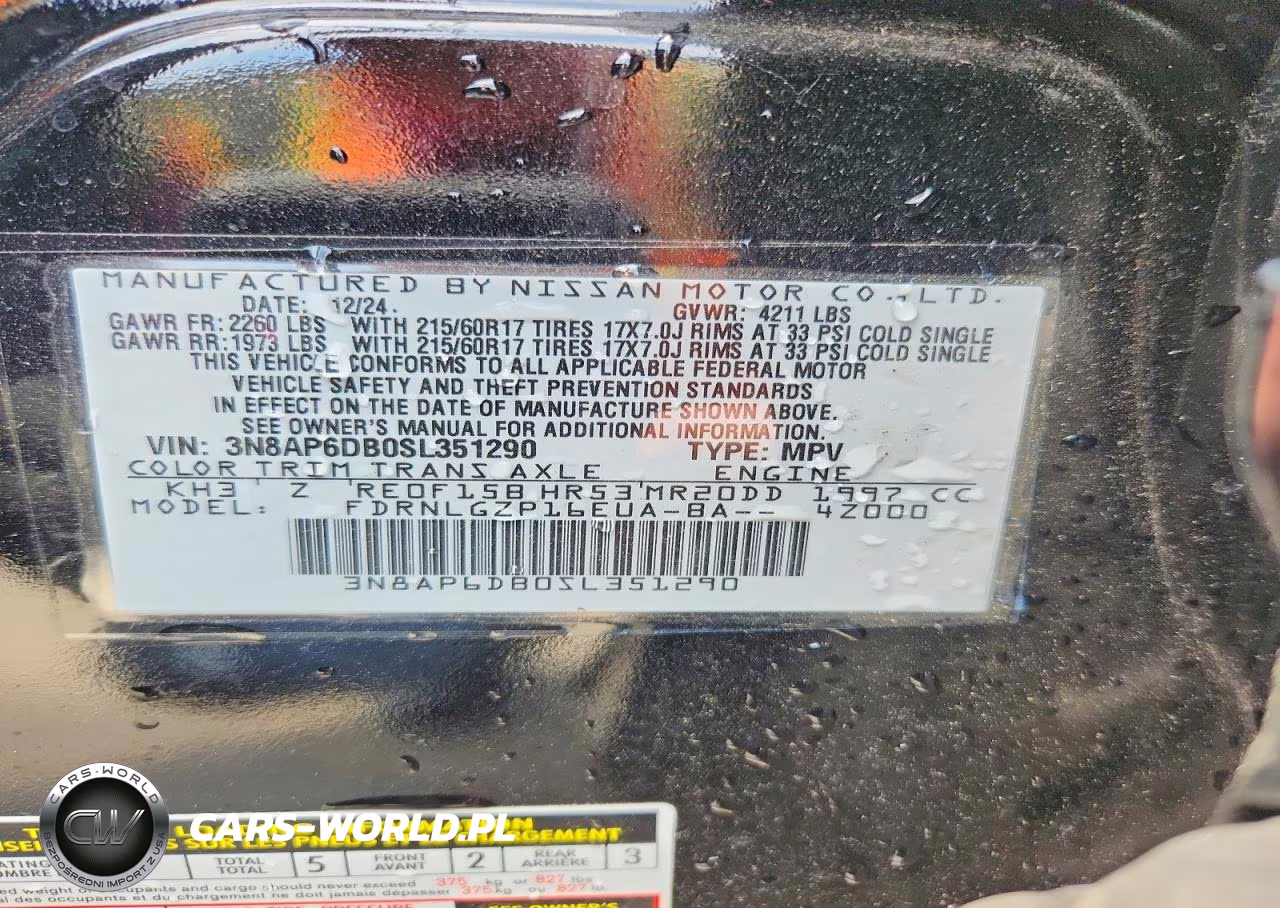 2025 Nissan Kicks Sr VIN:3N8AP6DB0SL351290 - 14