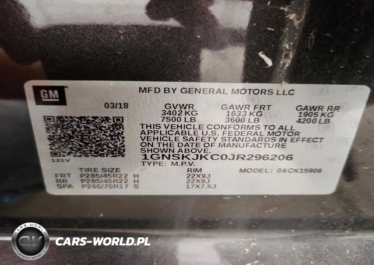 2018 Chevrolet Suburban K1500 Premier VIN:1GNSKJKC0JR296206 - 14