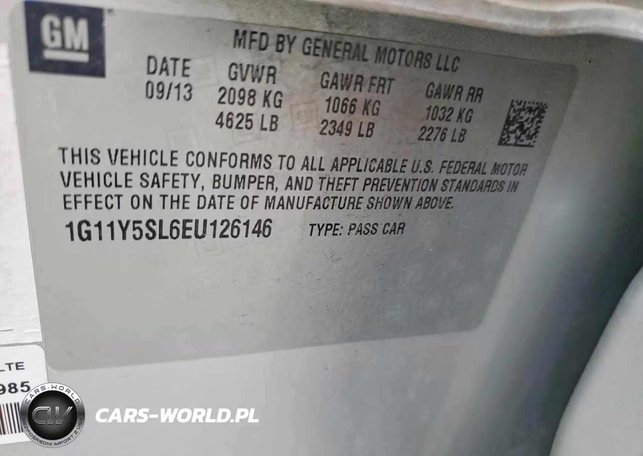 2014 Chevrolet Impala Ls VIN:1G11Y5SL6EU126146 - 13