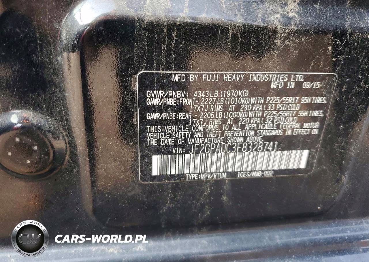 2015 Subaru Xv Crosstrek 2.0 Premium VIN:JF2GPADC3F8328741 - 12
