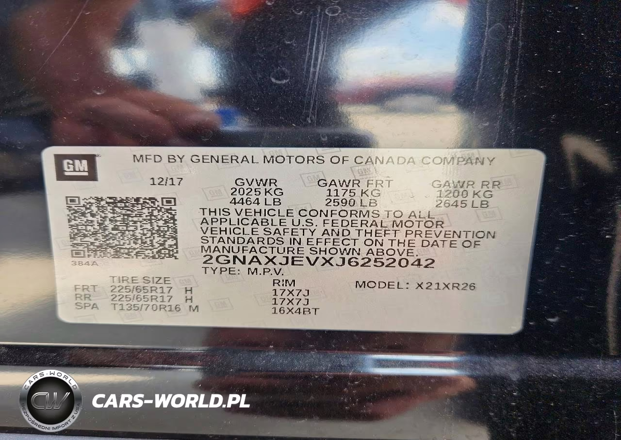 2018 Chevrolet Equinox Lt VIN:2GNAXJEVXJ6252042 - 13