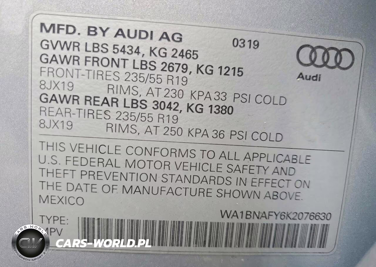 2019 Audi Q5 Premium Plus VIN:WA1BNAFY6K2076630 - 13