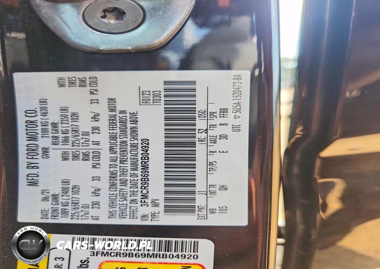 2021 Ford Bronco Sport Big Bend VIN:3FMCR9B69MRB04920 - 12