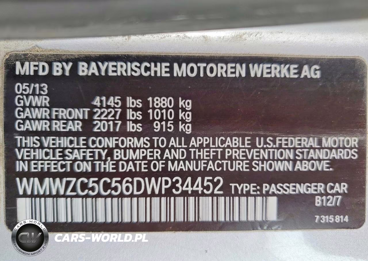 2013 Mini Cooper S Countryman VIN:WMWZC5C56DWP34452 - 13