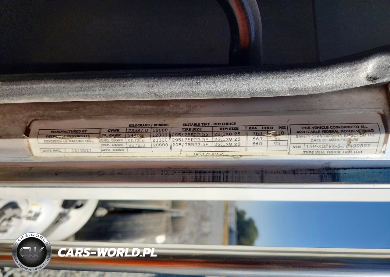 2018 Peterbilt 389 Truck Cab And Chassis VIN:1XPXD79X5JD499897 - 11
