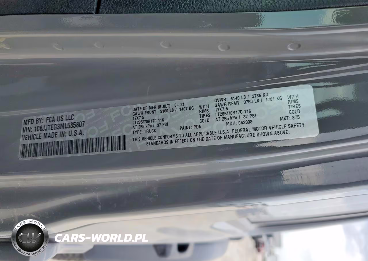 2021 Jeep Gladiator Mojave VIN:1C6JJTEG3ML585807 - 12