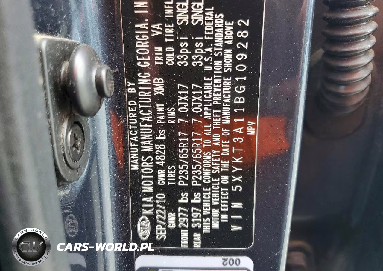 2011 Kia Sorento Lx VIN:5XYKT3A11BG109282 - 13