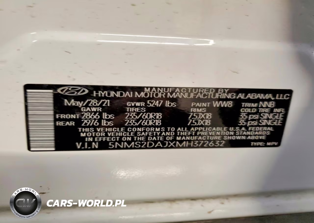 2021 Hyundai Santa Fe Sel VIN:5NMS2DAJXMH372632 - 13