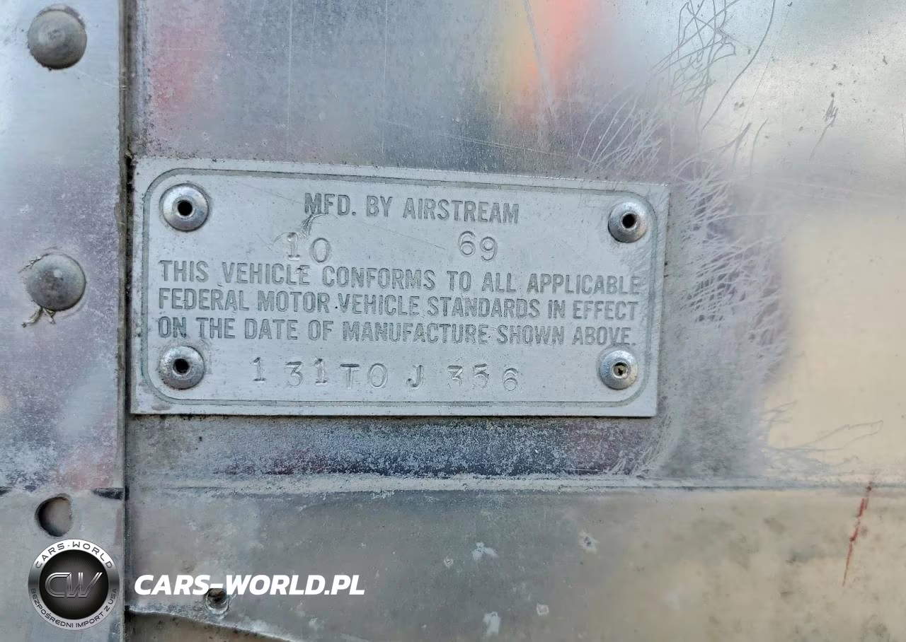 1970 Airstream Camper VIN:131T0J356 - 8