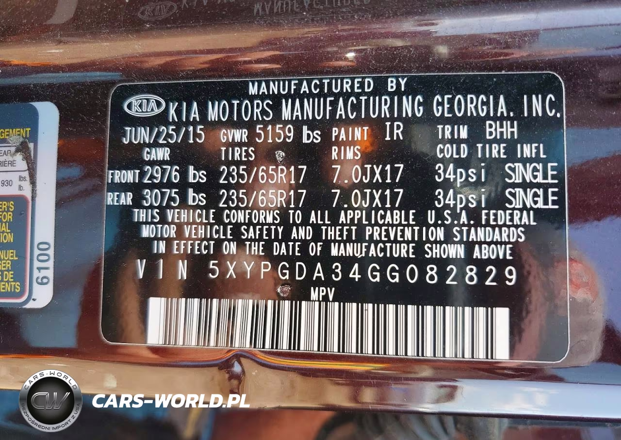 2016 Kia Sorento Lx VIN:5XYPGDA34GG082829 - 14