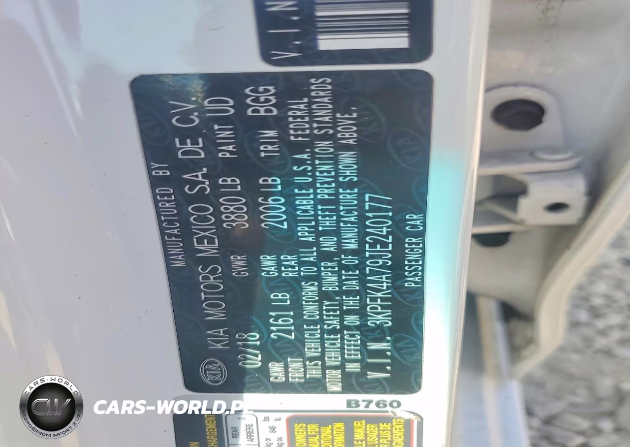 2018 Kia Forte Lx VIN:3KPFK4A79JE240177 - 12