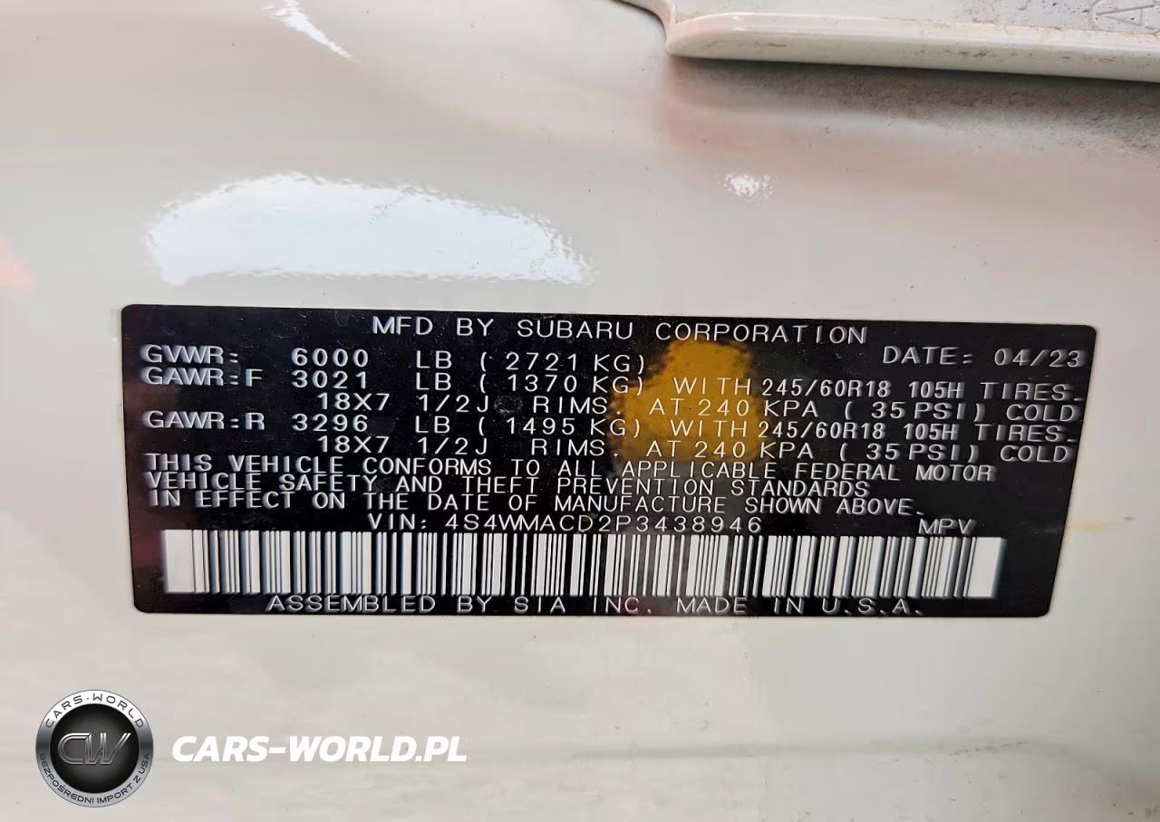 2023 Subaru Ascent Premium VIN:4S4WMACD2P3438946 - 13