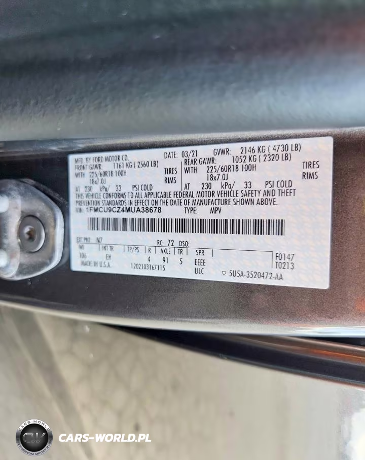 2021 Ford Escape Sel VIN:1FMCU9CZ4MUA38678 - 13