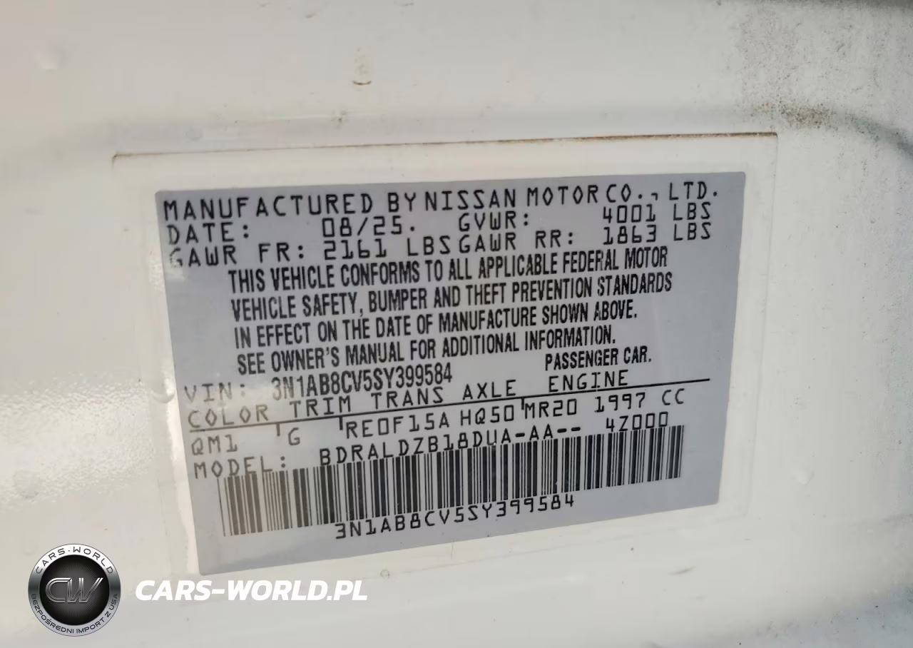 2025 Nissan Sentra Sv VIN:3N1AB8CV5SY399584 - 12