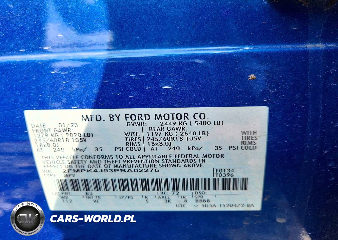 2023 Ford Edge Sel VIN:2FMPK4J93PBA02276 - 13