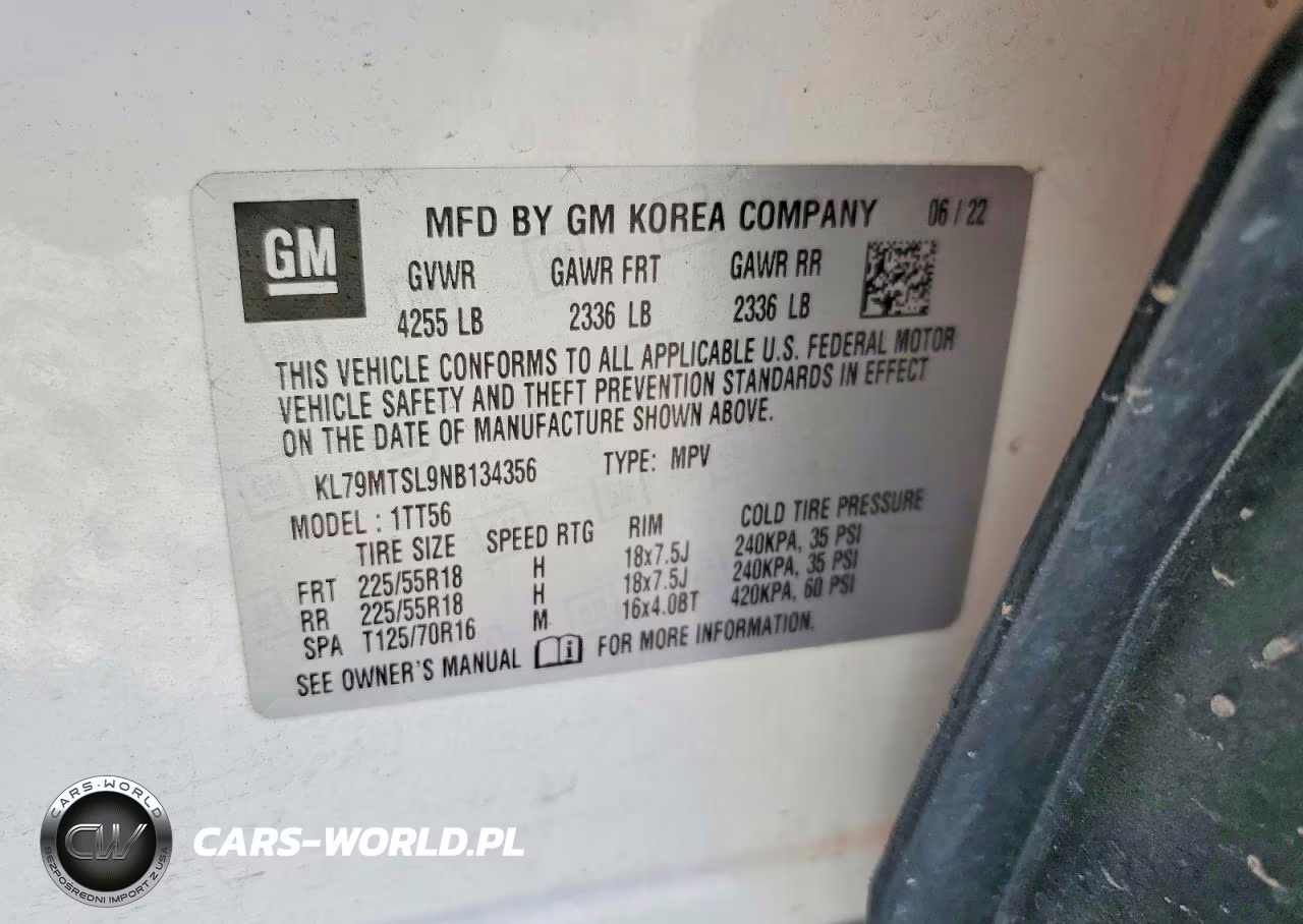 2022 Chevrolet Trailblazer Rs VIN:KL79MTSL9NB134356 - 14