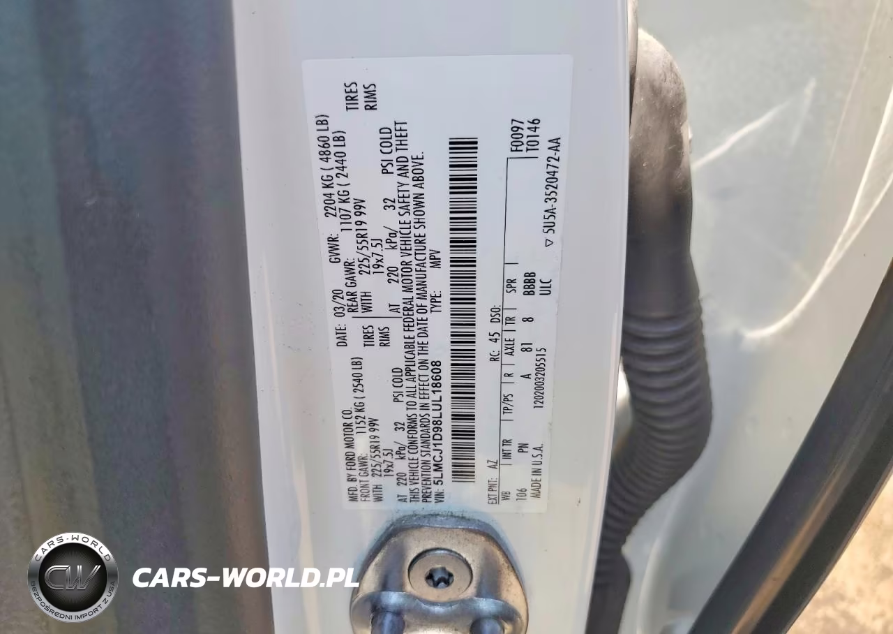 2020 Lincoln Corsair VIN:5LMCJ1D98LUL18608 - 13