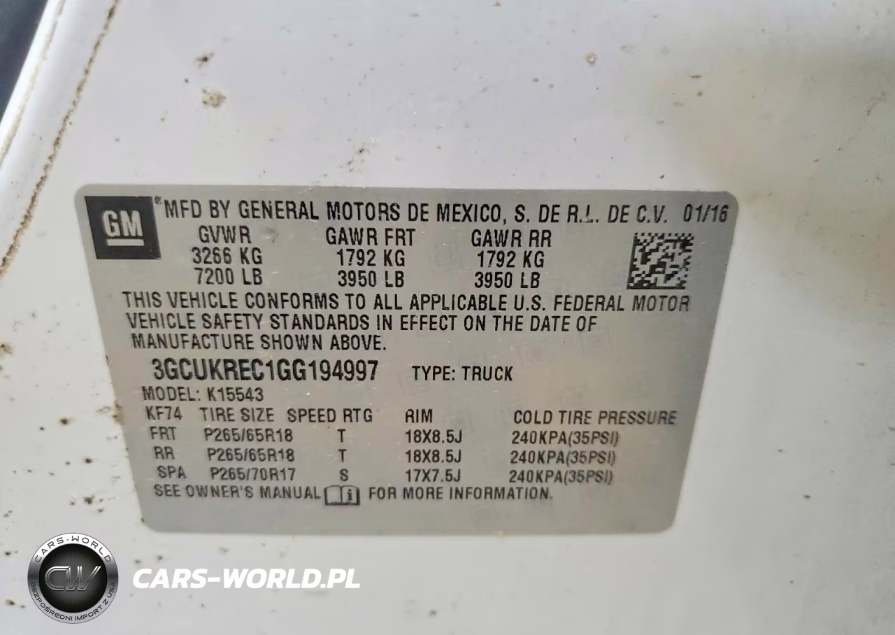 2016 Chevrolet Silverado K1500 Lt VIN:3GCUKREC1GG194997 - 12