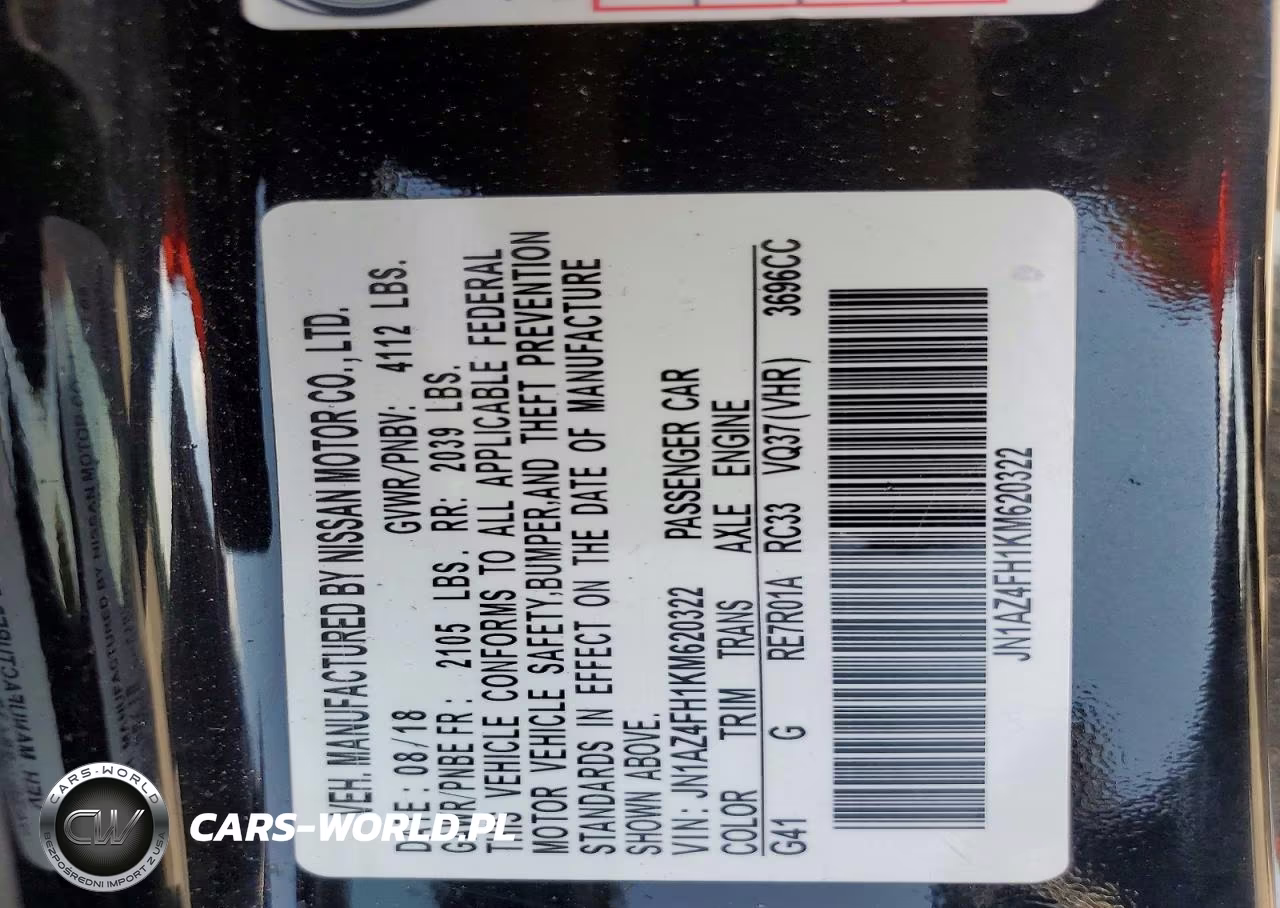2019 Nissan 370Z Roadster VIN:JN1AZ4FH1KM620322 - 12