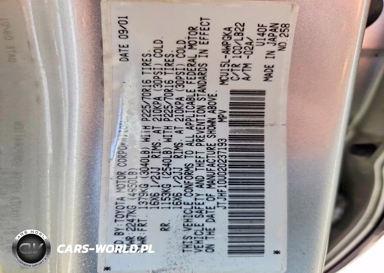 2002 Lexus Rx 300 VIN:JTJHF10U020237193 - 14