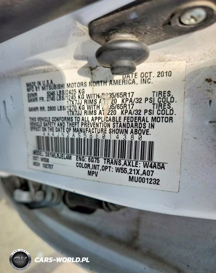 2011 Mitsubishi Endeavor Ls VIN:4A4JN2AS5BE014380 - 13