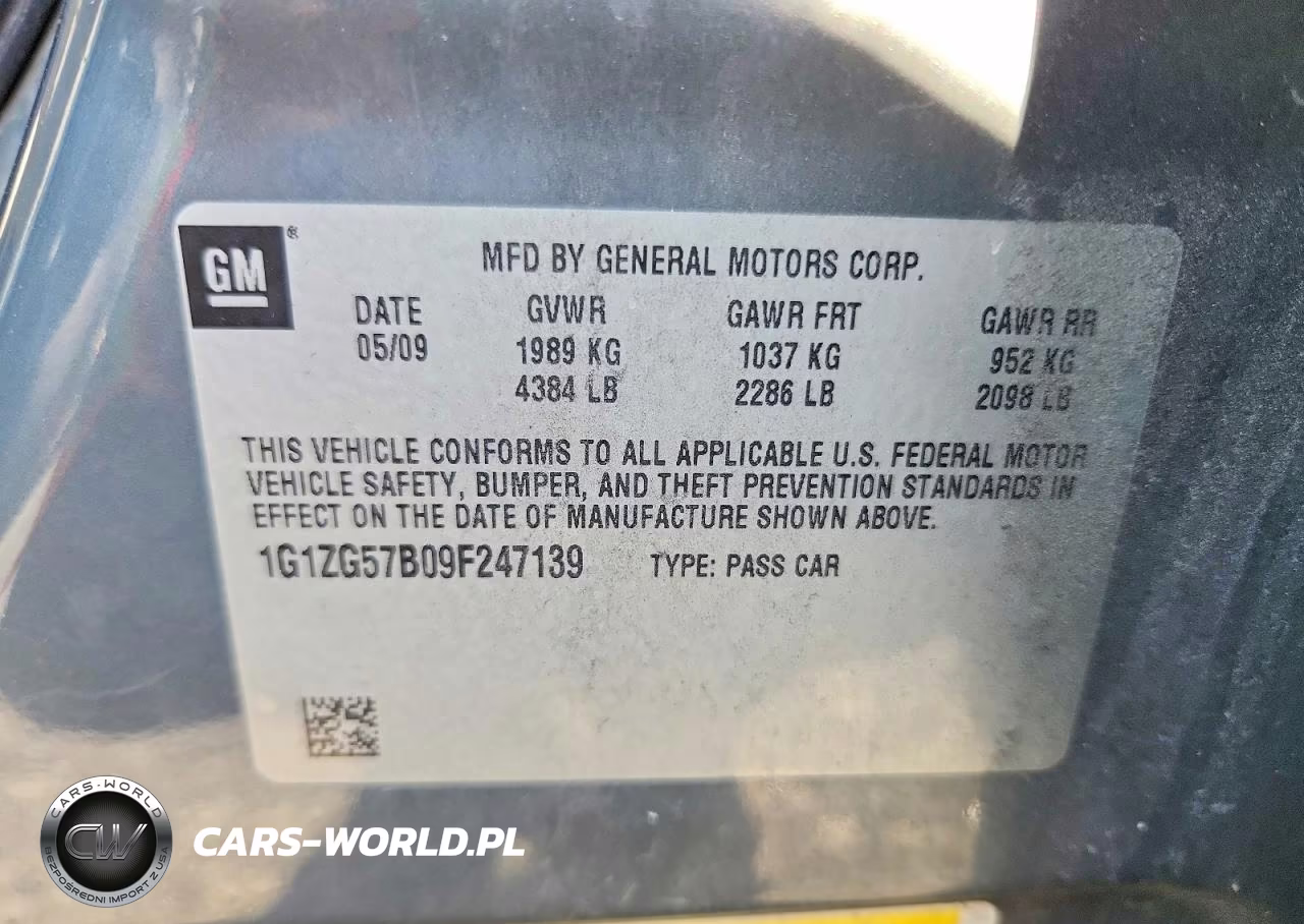 2009 Chevrolet Malibu Ls VIN:1G1ZG57B09F247139 - 12