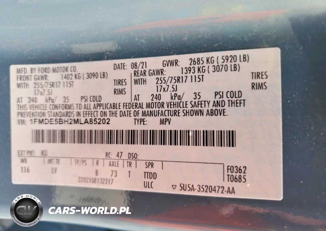 2021 Ford Bronco Base VIN:1FMDE5BH2MLA85202 - 13