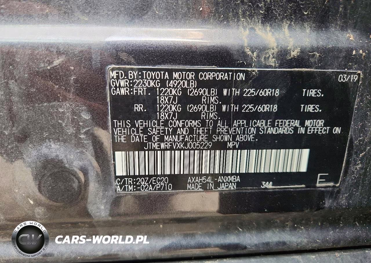 2019 Toyota Rav4 Xse VIN:JTMEWRFVXKJ005229 - 13