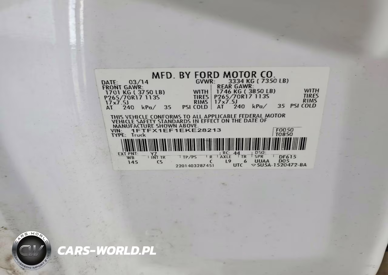 2014 Ford F150 Super Cab VIN:1FTFX1EF1EKE28213 - 12