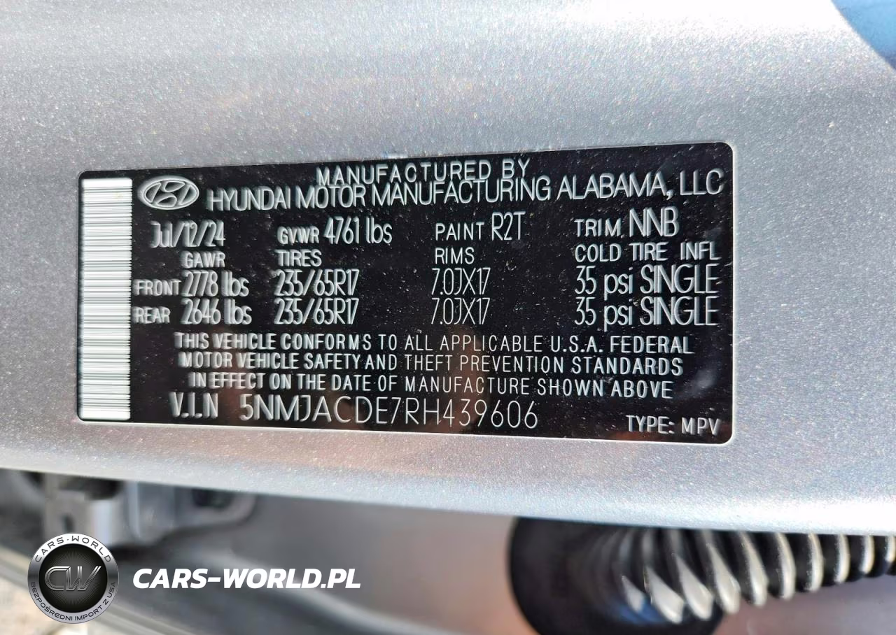 2024 Hyundai Tucson Se VIN:5NMJACDE7RH439606 - 13