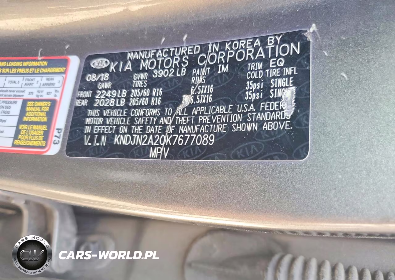 2019 Kia Soul Base VIN:KNDJN2A20K7677089 - 13