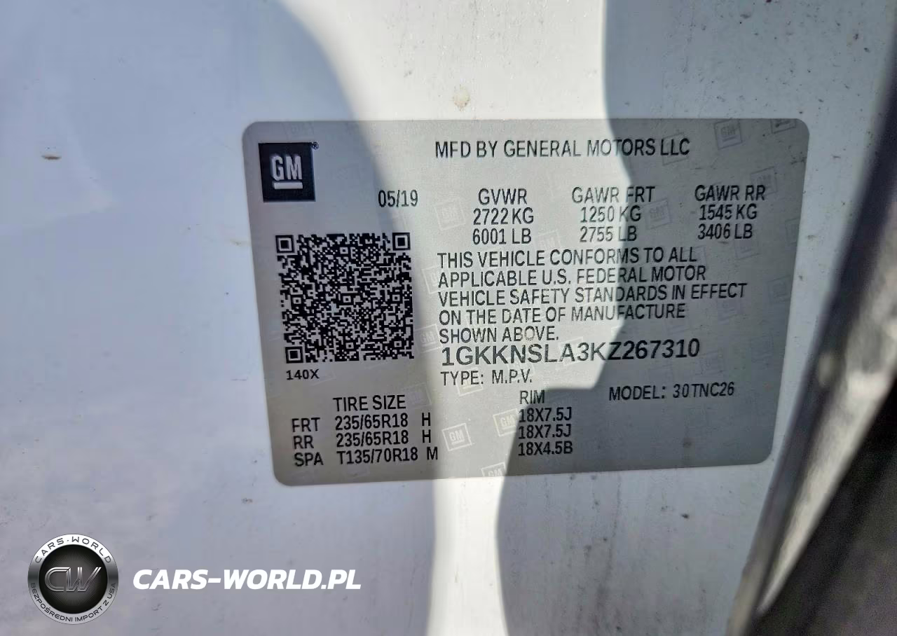 2019 GMC Acadia Sle VIN:1GKKNSLA3KZ267310 - 13