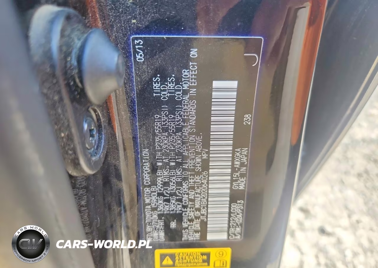 2013 Lexus Rx 450H VIN:JTJBC1BA2D2064026 - 13