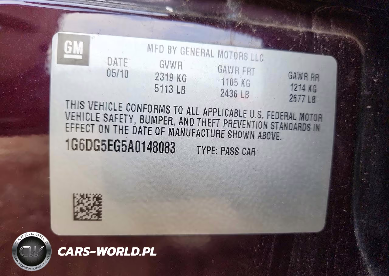 2010 Cadillac Cts Luxury Collection VIN:1G6DG5EG5A0148083 - 12