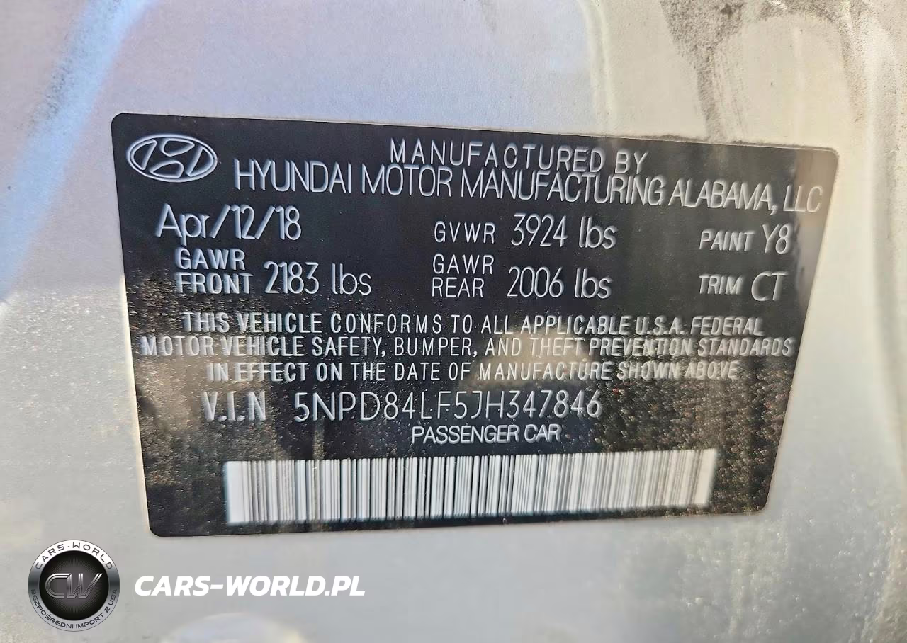 2018 Hyundai Elantra Sel VIN:5NPD84LF5JH347846 - 13
