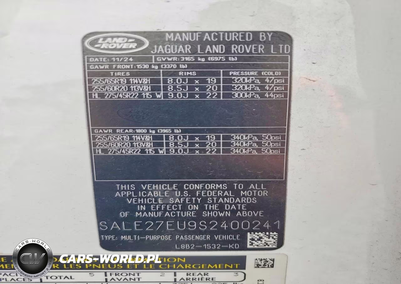 2025 Land Rover Defender 110 X-Dynamic Se VIN:SALE27EU9S2400241 - 14