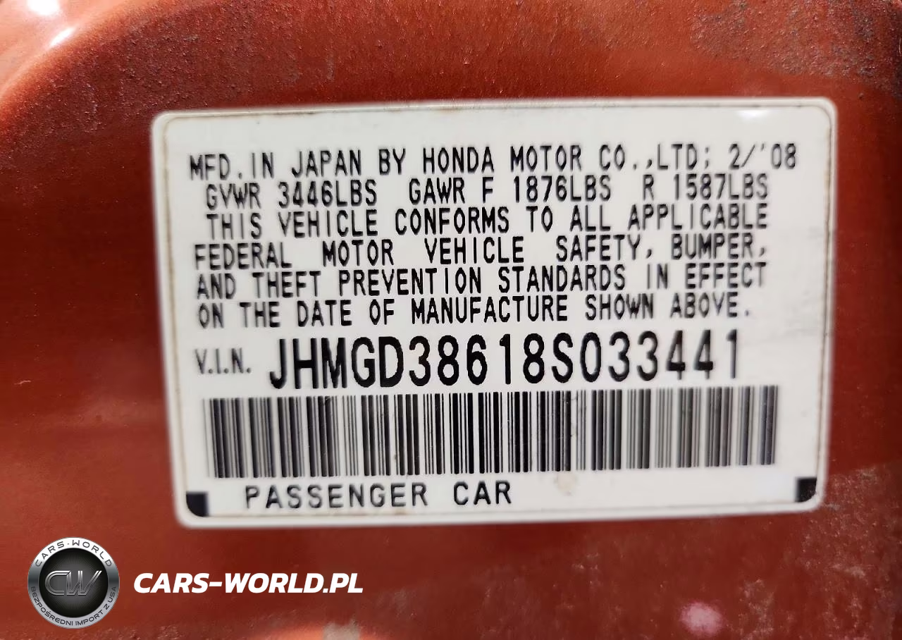 2008 Honda Fit Sport VIN:JHMGD38618S033441 - 12